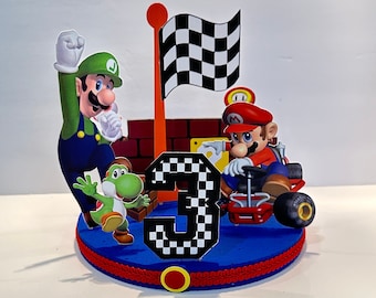 Handgemaakt Mario & Luigi-pronkstuk | Feestdecoratie videogame