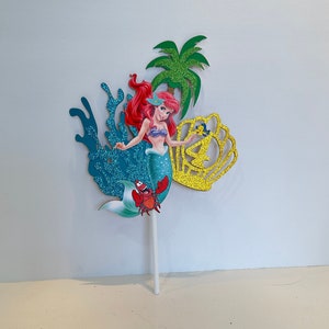 Little Mermaid Cake Topper | Princess Ariel Cake Topper | Mermaid Themed Party | Little Mermaid Decoration