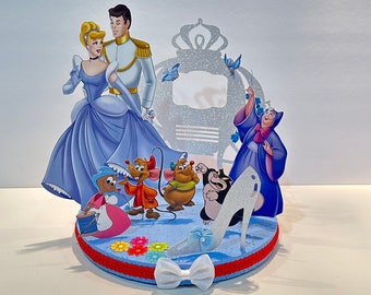 Cinderella Centerpiece | Cinderella Story Cake Topper | Cinderella Birthday Themed Decoration | Cinderella Story Centerpiece