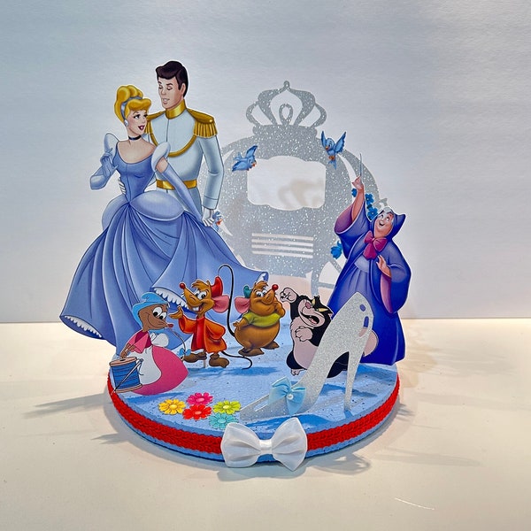 Cinderella Centerpiece | Cinderella Story Cake Topper | Cinderella Birthday Themed Decoration | Cinderella Story Centerpiece