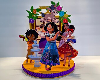 Centro de mesa Encanto feito à mão | Decoração de mesa Casa Madrigal