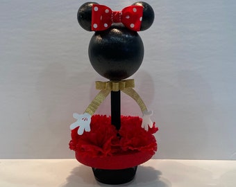 Handmade Minnie Mouse Centerpiece | Bow-tique Party Decoration
