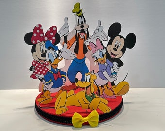 Mickey & Friends Clubhouse Cake Topper, Handmade Centerpiece