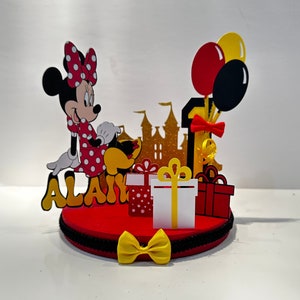 Handmade Minnie Mouse Party Centerpiece | Bow-tique Decoration