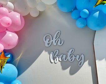 Oh Baby Letters, Oh Baby Banner, Oh Baby Sign, Oh Baby Baby Shower