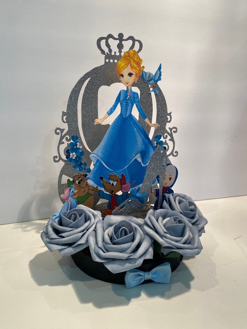 Handmade Cinderella Cake Topper | Birthday Party Centerpiece - Etsy