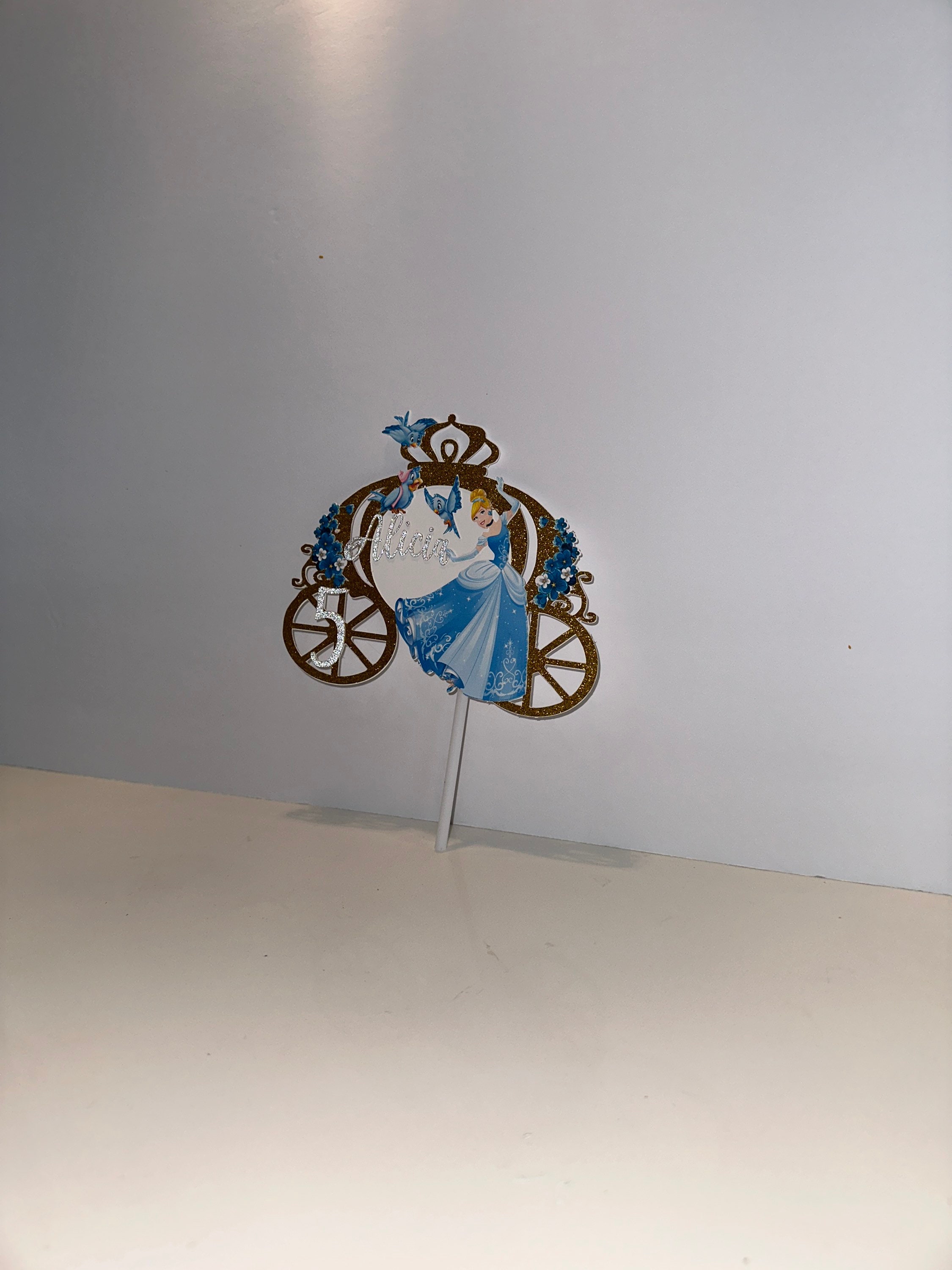 Cinderella Cake Topper | Birthday Party Centerpiece - Etsy