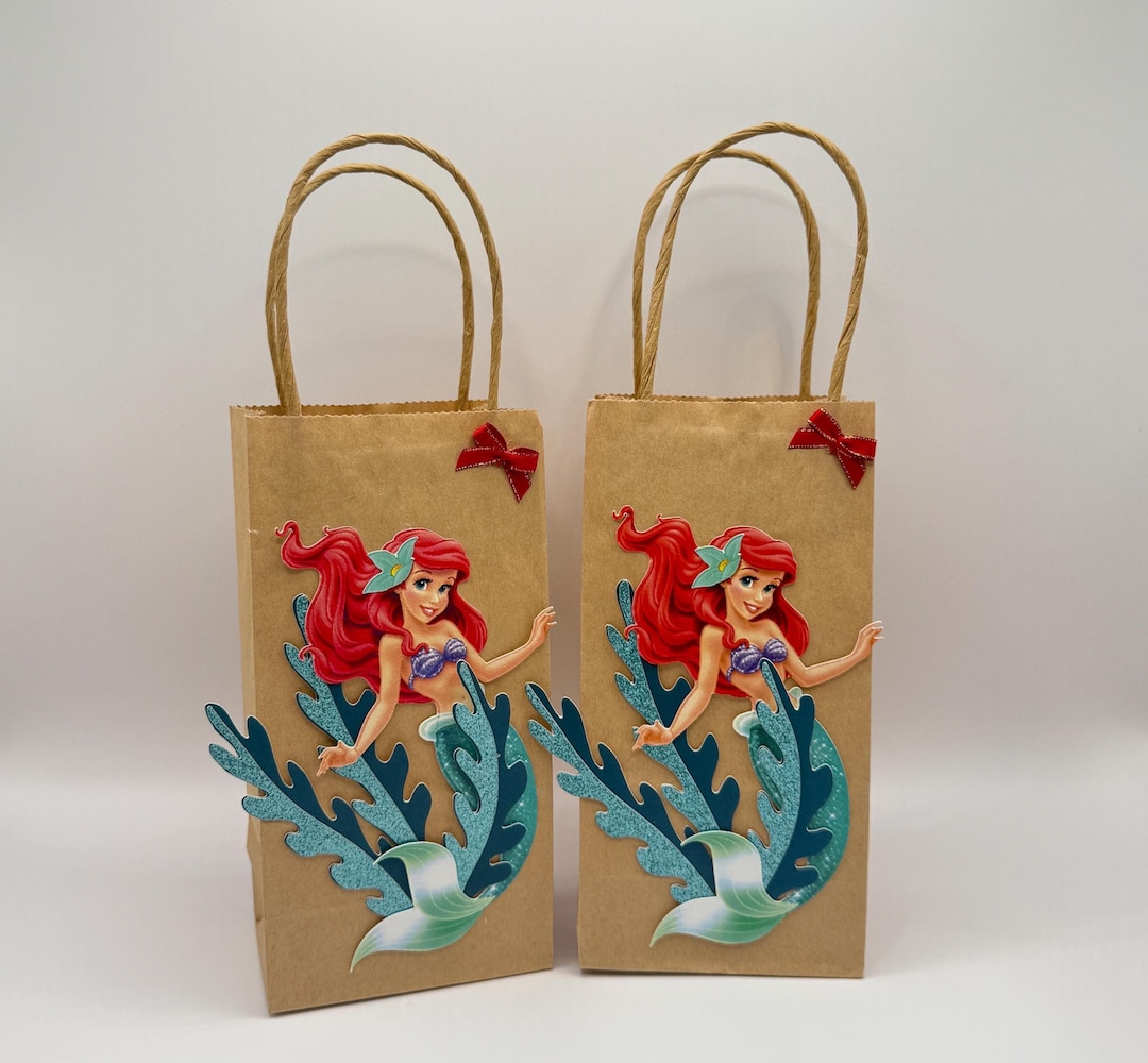 Little Mermaid Party Favor Bags, Birthday Goodie Bags - Etsy