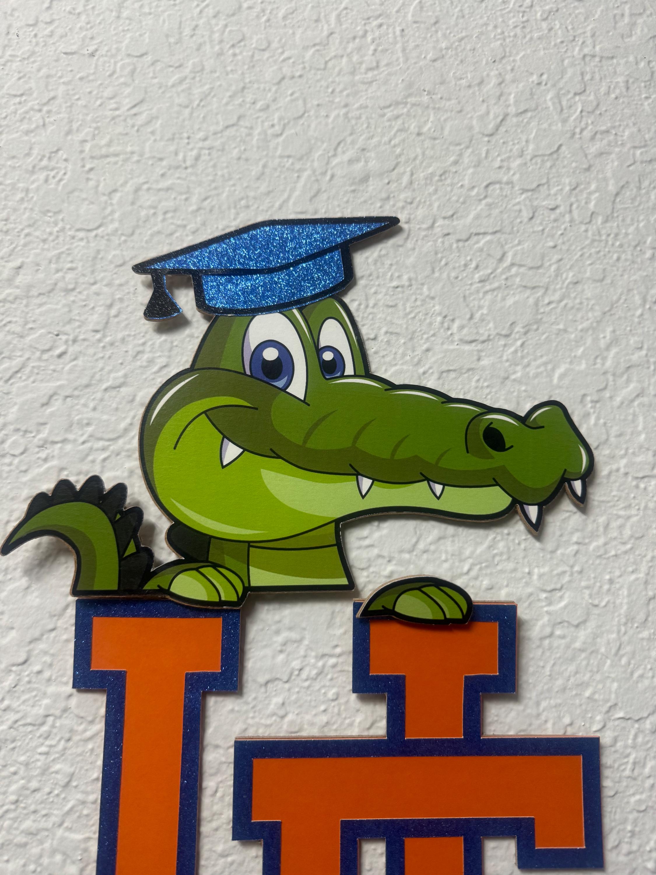 UF Graduation Backdrop Letters, Gator Party Decor, Class of 2026 - Etsy