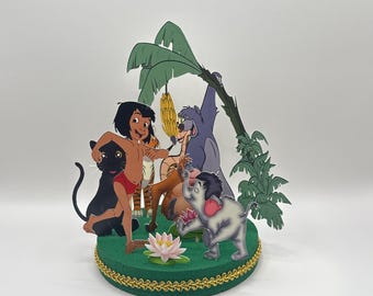 Jungle Book Party Centerpiece, Birthday Cake Topper Decoration