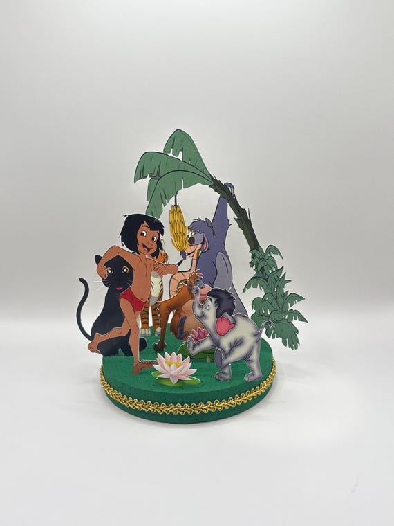 Jungle Book Party Centerpiece, Birthday Cake Topper Decoration