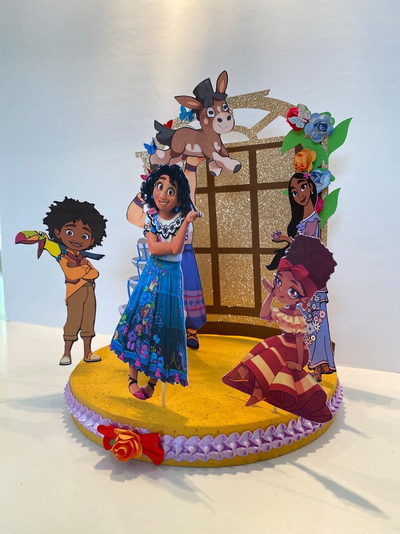 Encanto Centerpiece Encanto Table Decoration Encanto Cake Etsy Israel