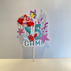 Little Mermaid Cake Topper | Princess Ariel Cake Topper | Mermaid Themed Party | Little Mermaid Decoration
