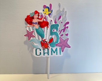 Little Mermaid Cake Topper | Princess Ariel Cake Topper | Mermaid Themed Party | Little Mermaid Decoration