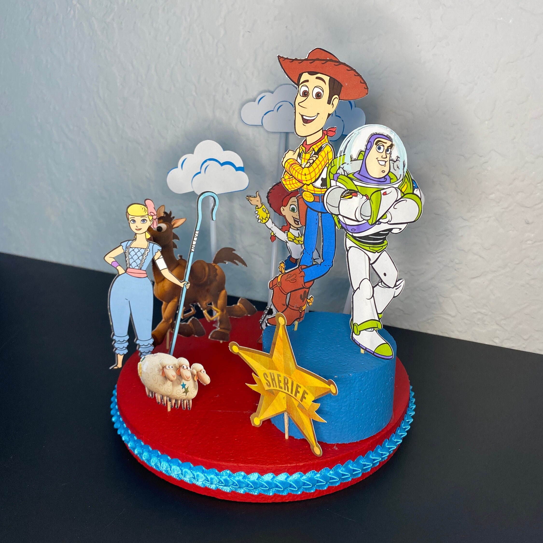 Toy Story Cake Topper Toy Story Center Piece Toy Story Party Etsy