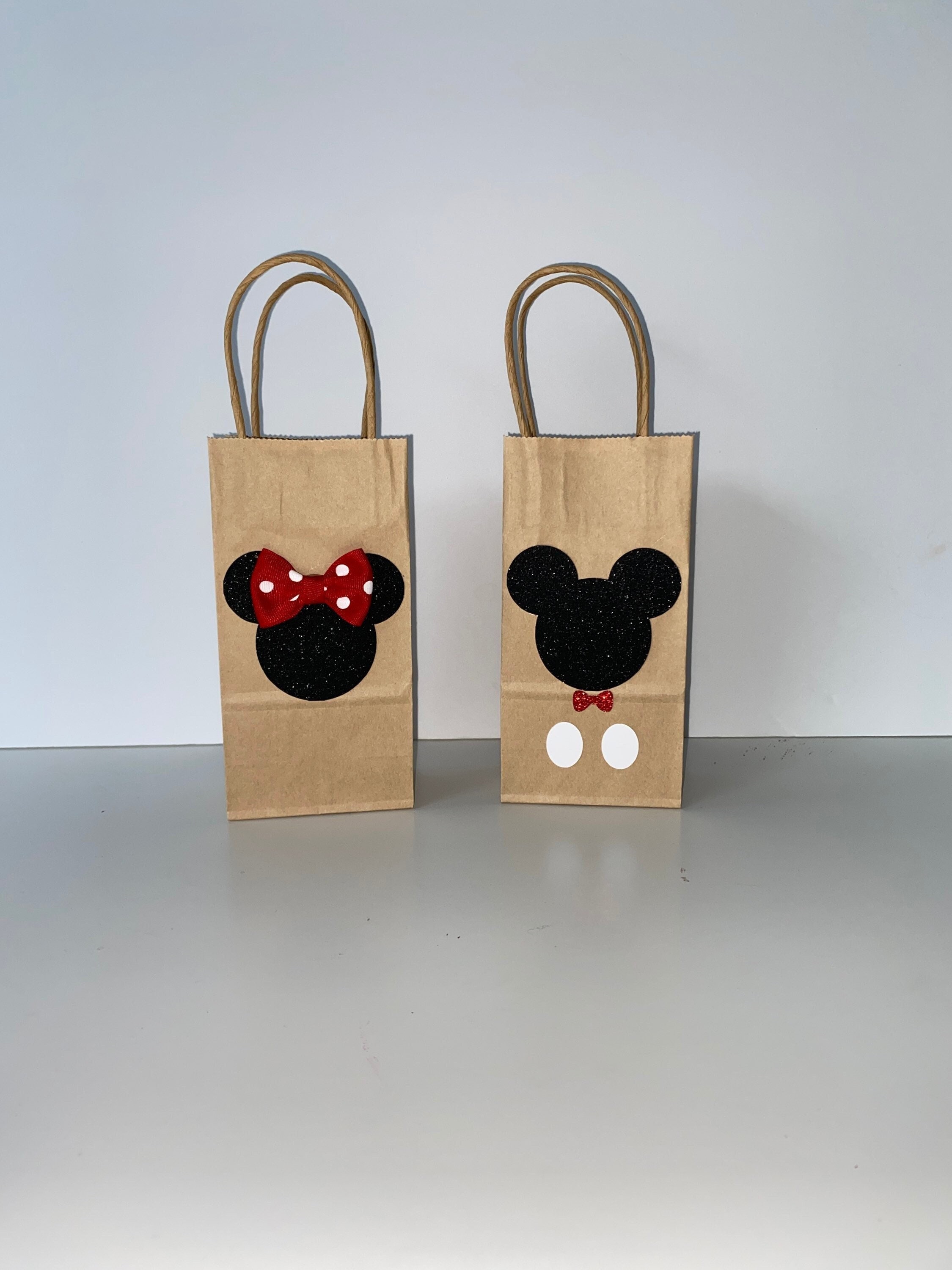Mickey Mouse Party Favor Bags, Minnie Mouse Party Favor Bags, Mickey Birthday Bags, Minnie Birthday Bags, Minnie Gift Bags, Mickey Gift Bags