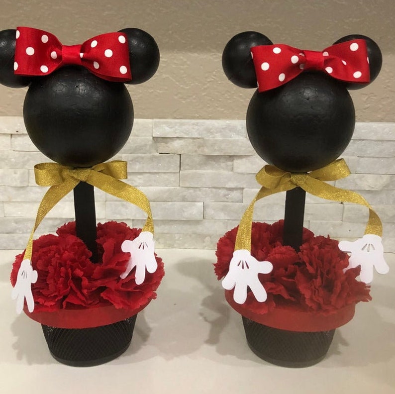 Mickey Mouse Centerpieces Minnie Mouse Centerpieces Mickey Mouse Centerpieces Mickey Mouse Table Decor Minnie Mouse Table Decor