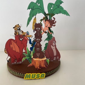 Tarzan Cake Topper, Tarzan Centerpiece, Tarzan Table Decoration