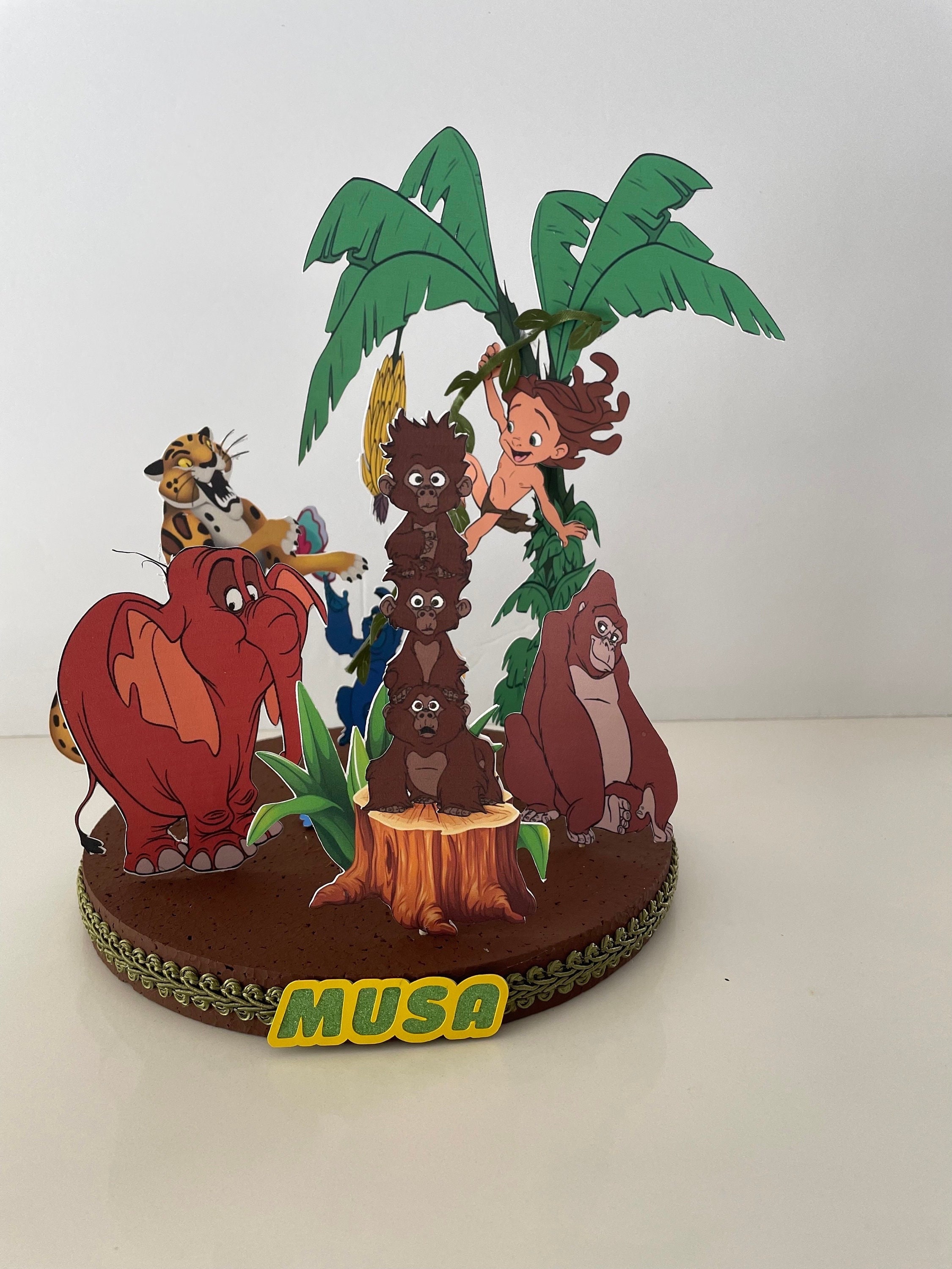 Tarzan Cake Topper, Tarzan Centerpiece, Tarzan Table Decoration