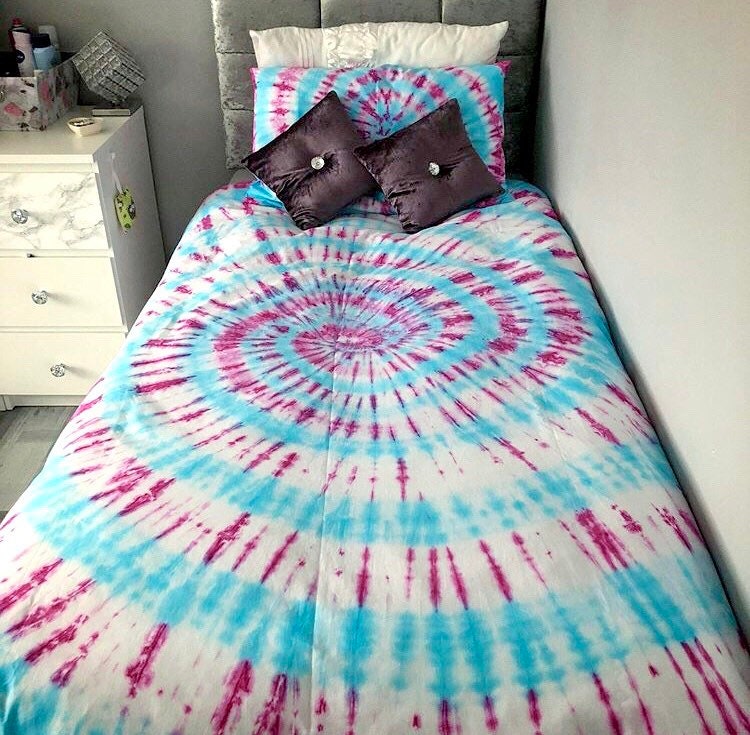 Tie dye cheap quilt set