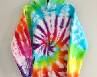 tie dye white hoodie