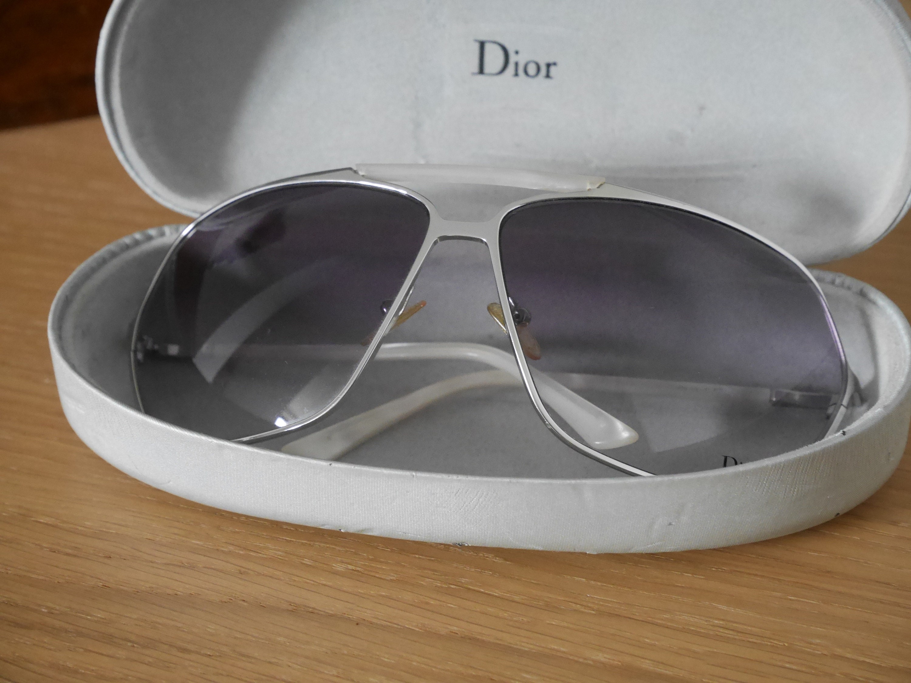 Dior Sunglasses Mother of Pearl, Authentic Christian Dior Mother of Pearl Classic F Sunglasses Grey  main image 2