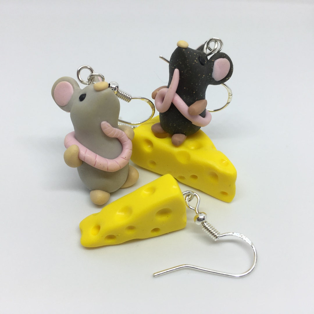 Who Moved My Cheese Earrings Handmade Polymer Clay & Etsy