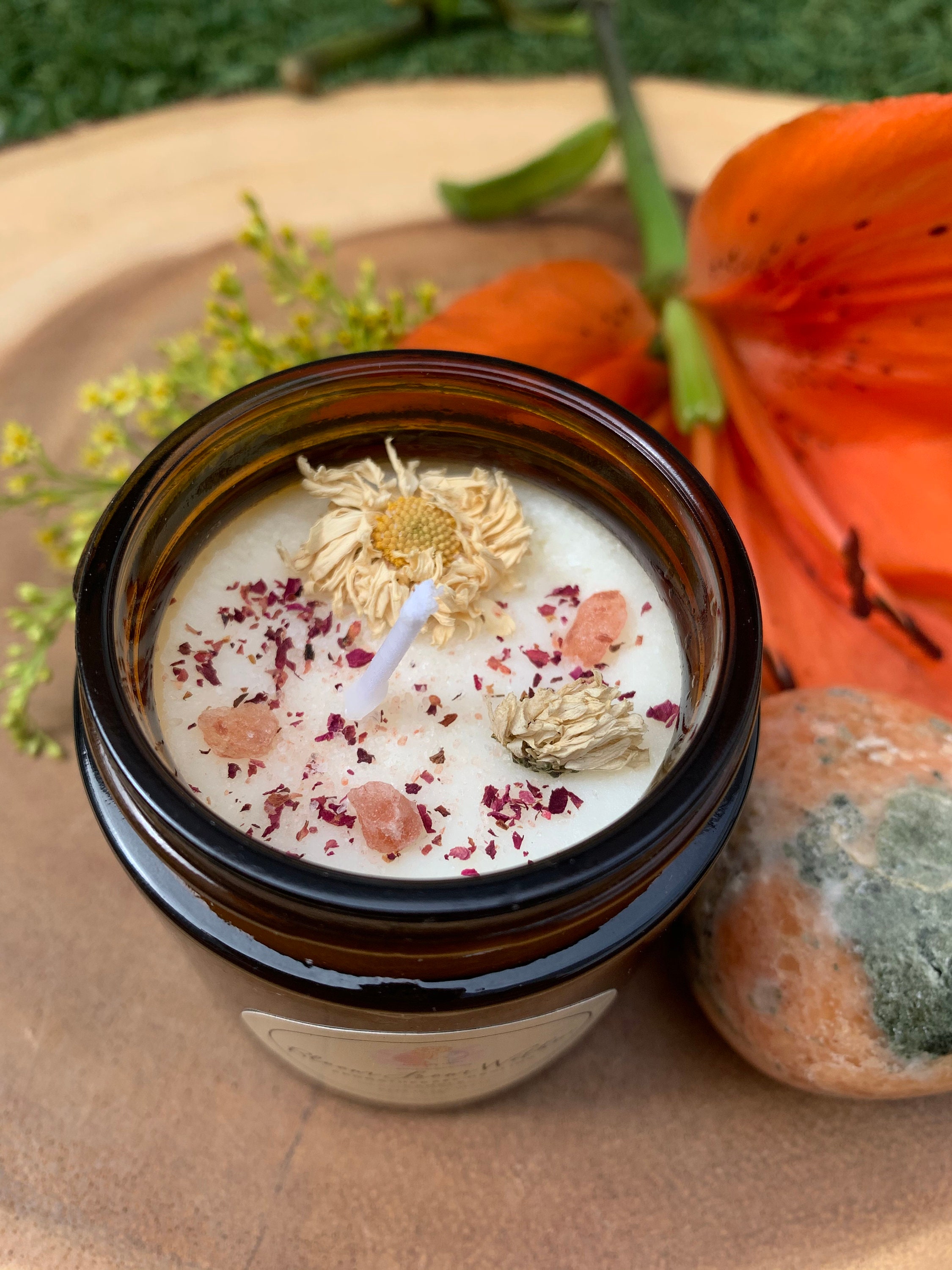 Bloom From Within Aromatherapy Healing Candle Natural Etsy