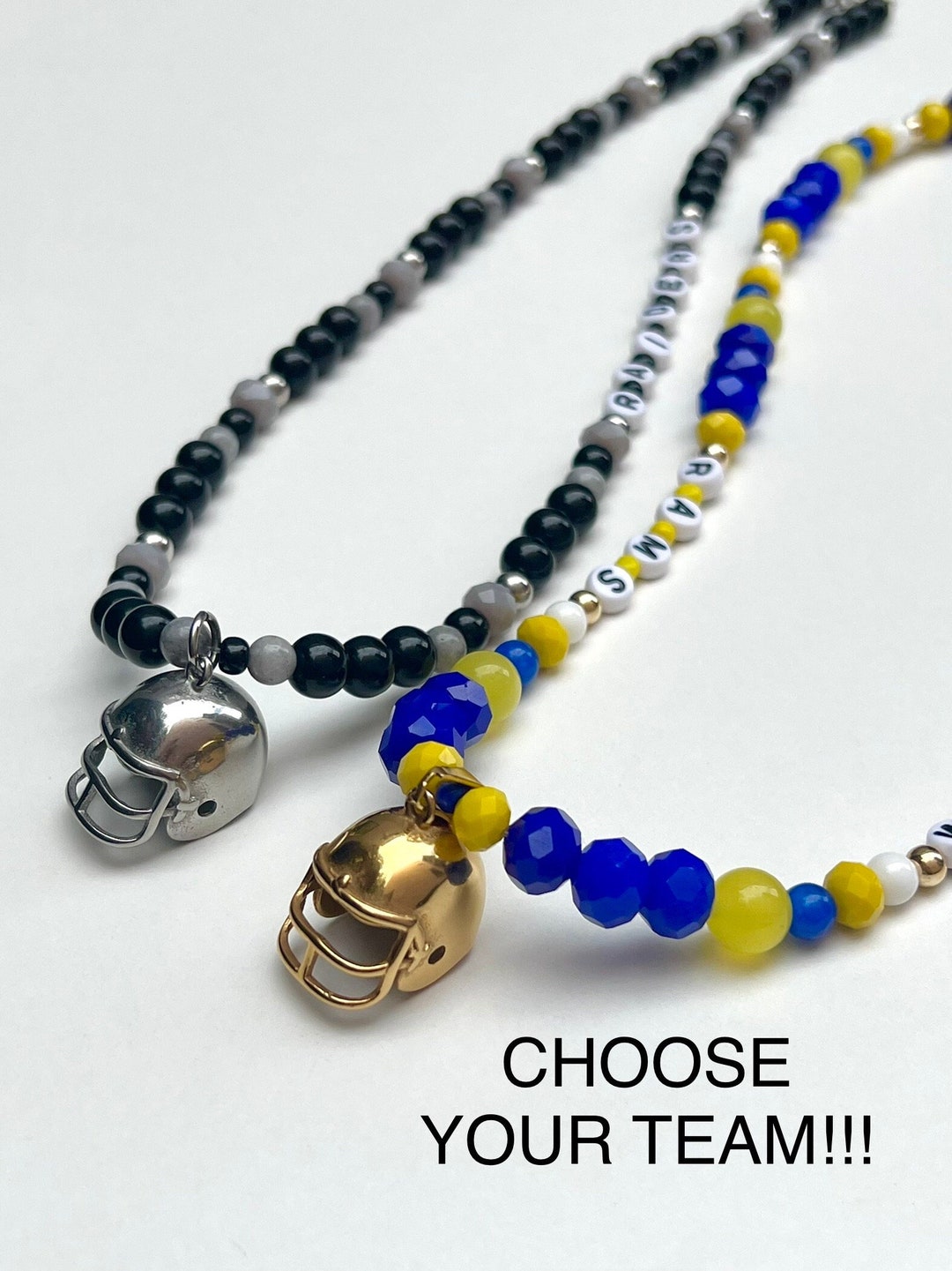 Personalized Football Necklace, Team Necklace, Sports Jewelry, Game Day