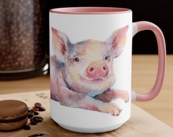 Farmhouse Pig Coffee Mug - Farm Gifts - Farmhouse Gifts - Farmhouse Coffee Mug - Farm Mugs - Cute Pig Gift - Farmhouse Kitchen Decor