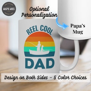 Reel Cool Dad Father&#39;s Day Gift for Dad Fishing Gift Fathers Day Mug Dad Mug Fishing Dad Gift Fishing Mug Ideas Dad Fishing Gift for Dad Mug