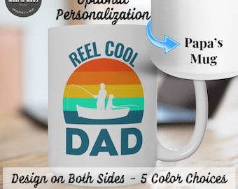 Reel Cool Dad Father's Day Gift for Dad Fishing Gift Fathers Day Mug Dad Mug Fishing Dad Gift Fishing Mug Ideas Dad Fishing Gift for Dad Mug