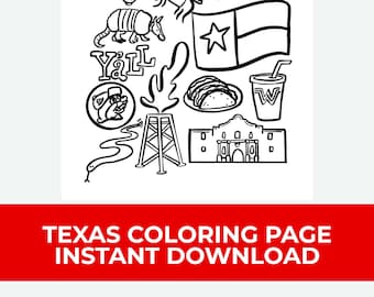 Texas Coloring Pages Texas Flag - Il 340x270.3912235503 P5b9
