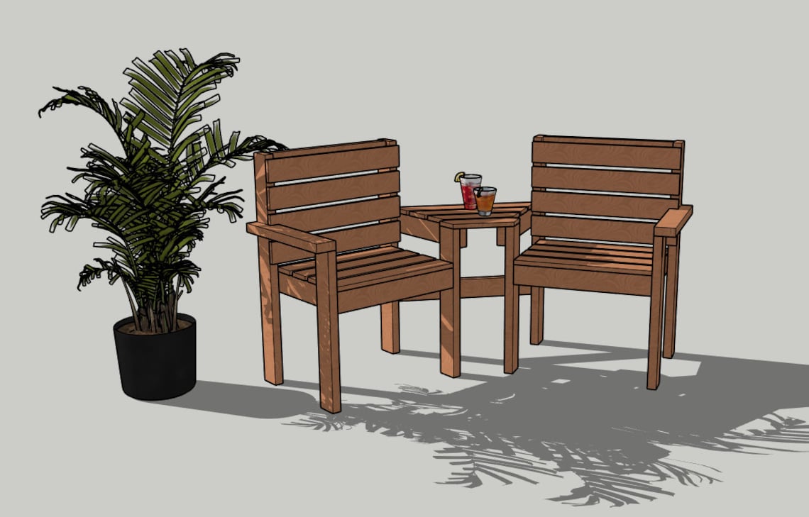 Easy to Follow Jack & Jill Garden Seat Plans Etsy