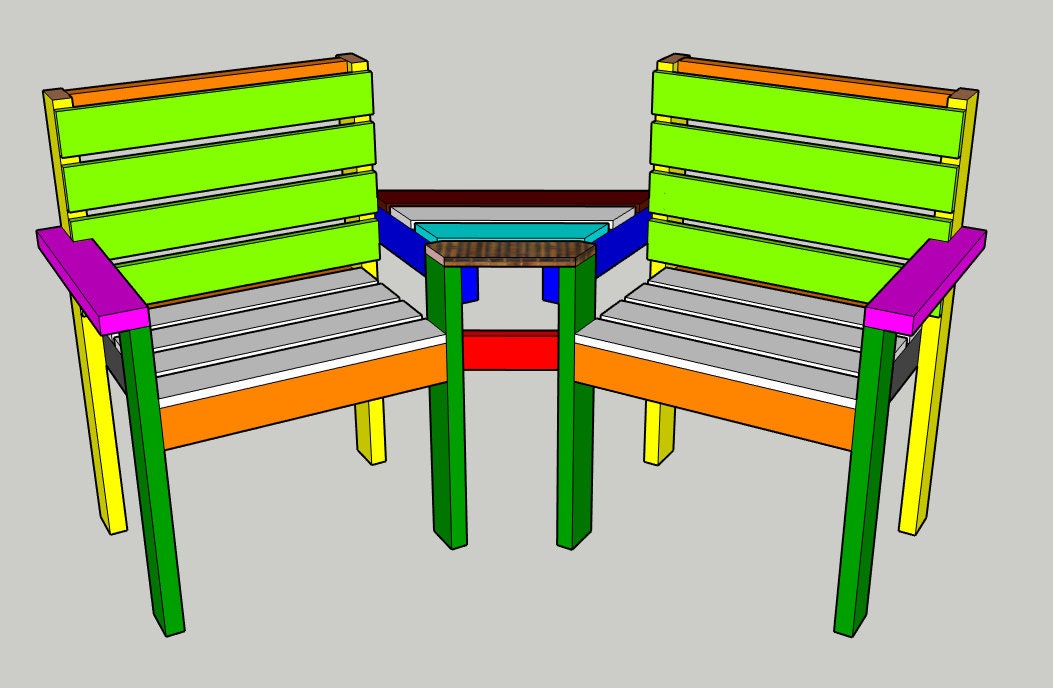 Easy to Follow Jack & Jill Garden Seat Plans Etsy