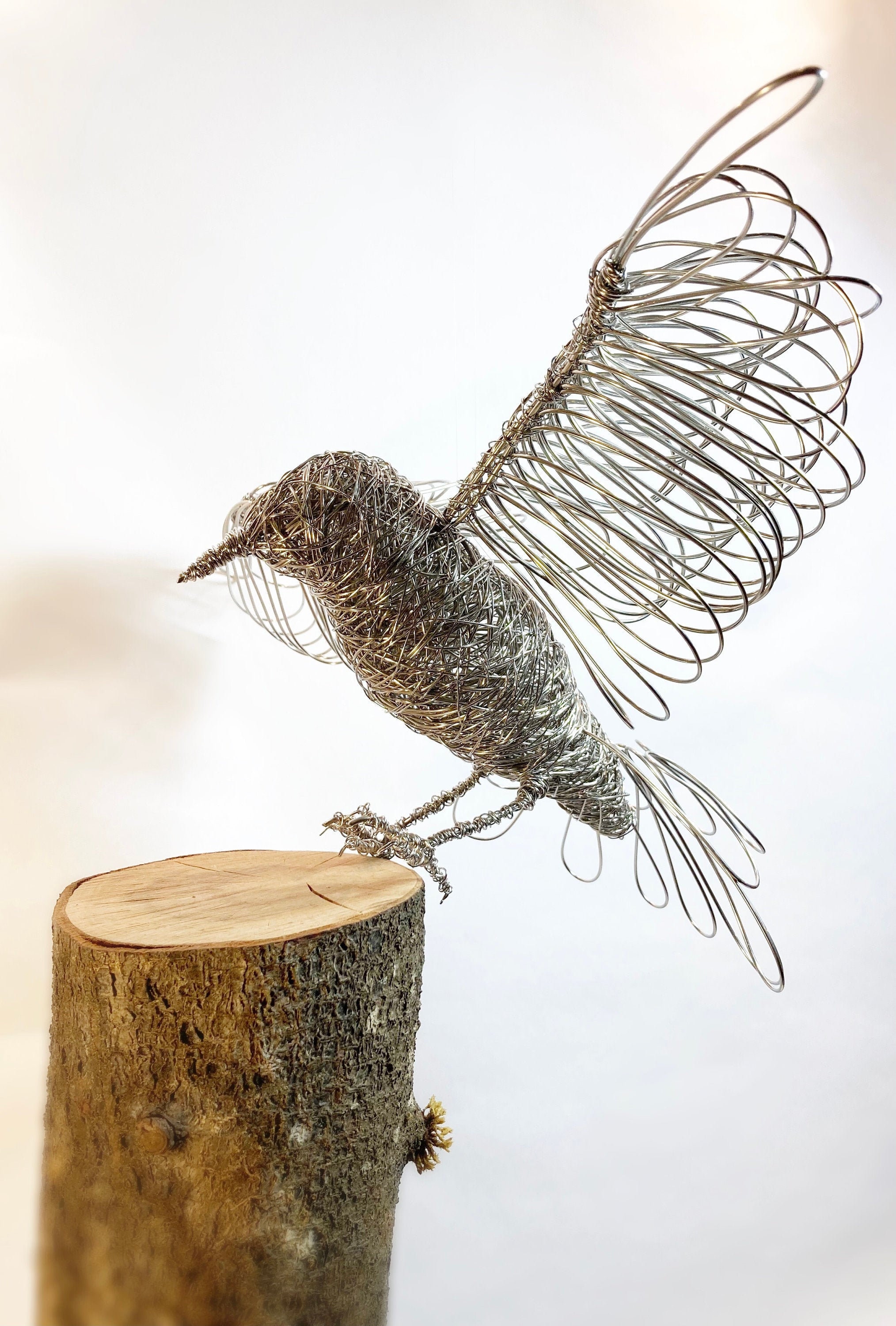 Starling Wire Bird Sculpture wire art bird gift garden Etsy