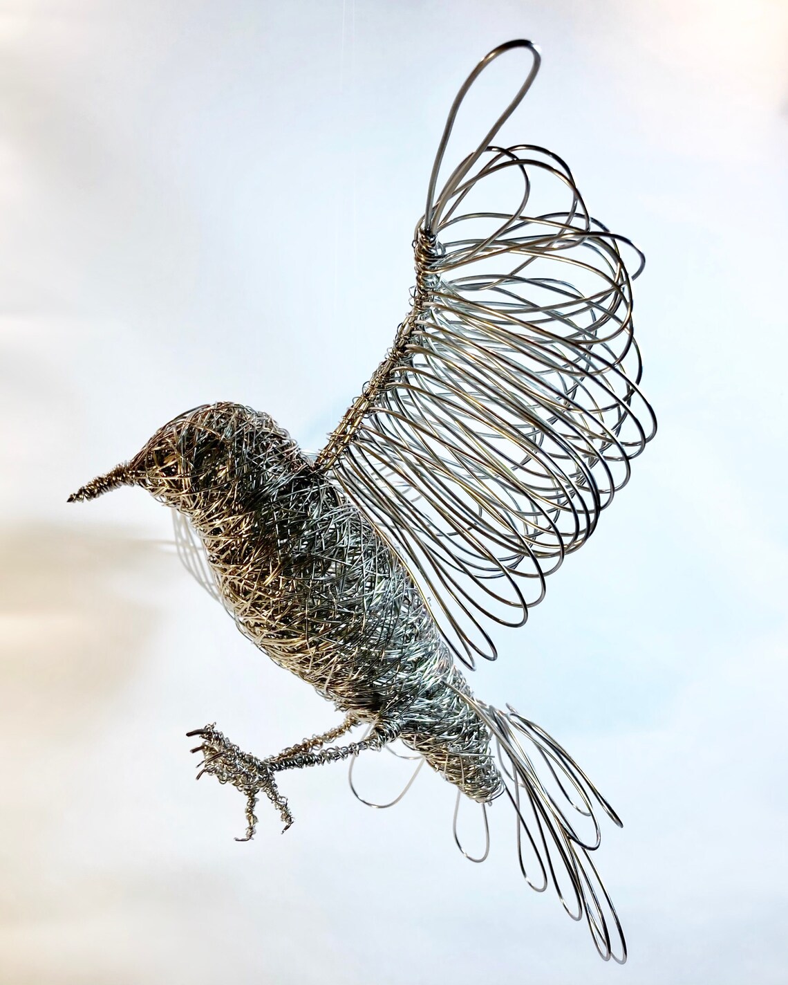 Starling Wire Bird Sculpture wire art bird gift garden Etsy