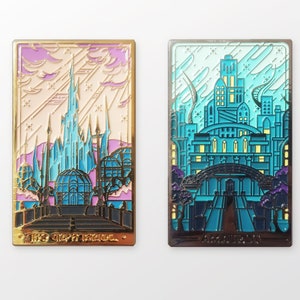 Amaurot&Crystarium enamel pins