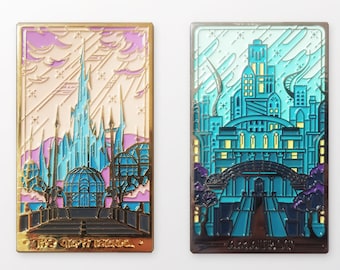 Amaurot&Crystarium enamel pins