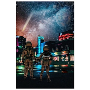 Astronaut Couple Fine Art Print