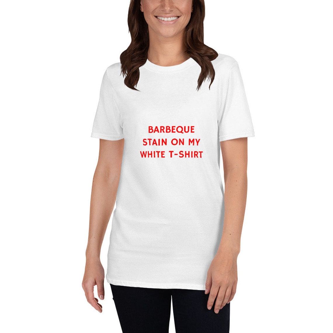 Barbeque Stain on my White T-Shirt Shirt | Etsy