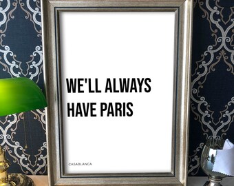 Casablanca Quotes Etsy