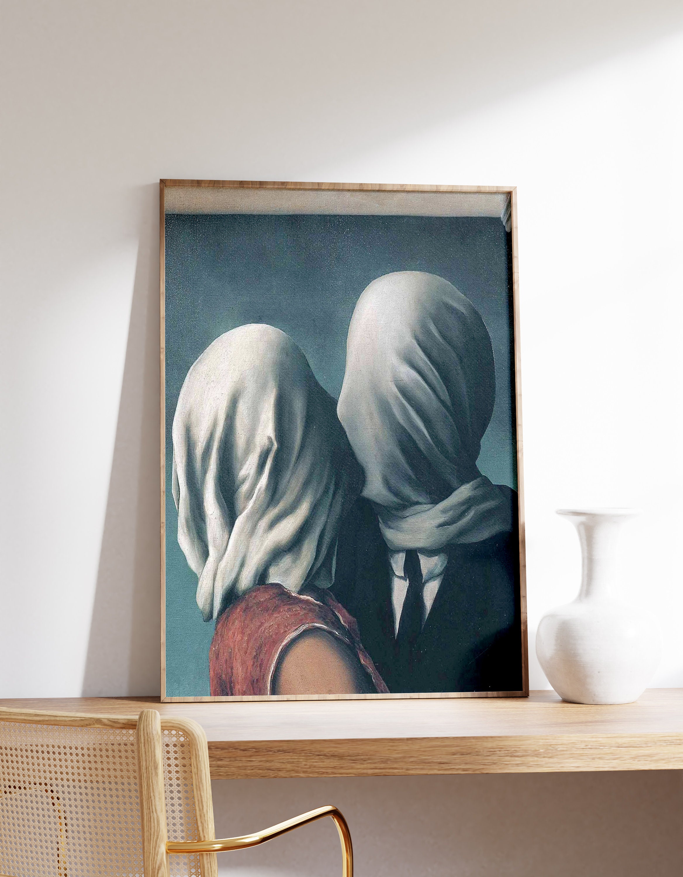 The Lovers II, 1928 by Rene Magritte | Surreal Art Print | Vintage