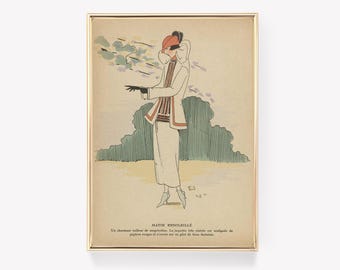 George Barbier | Matin Ensoleillé | Art Deco | Vintage Poster | Fashion Illustration | Wall Art | Antique Print