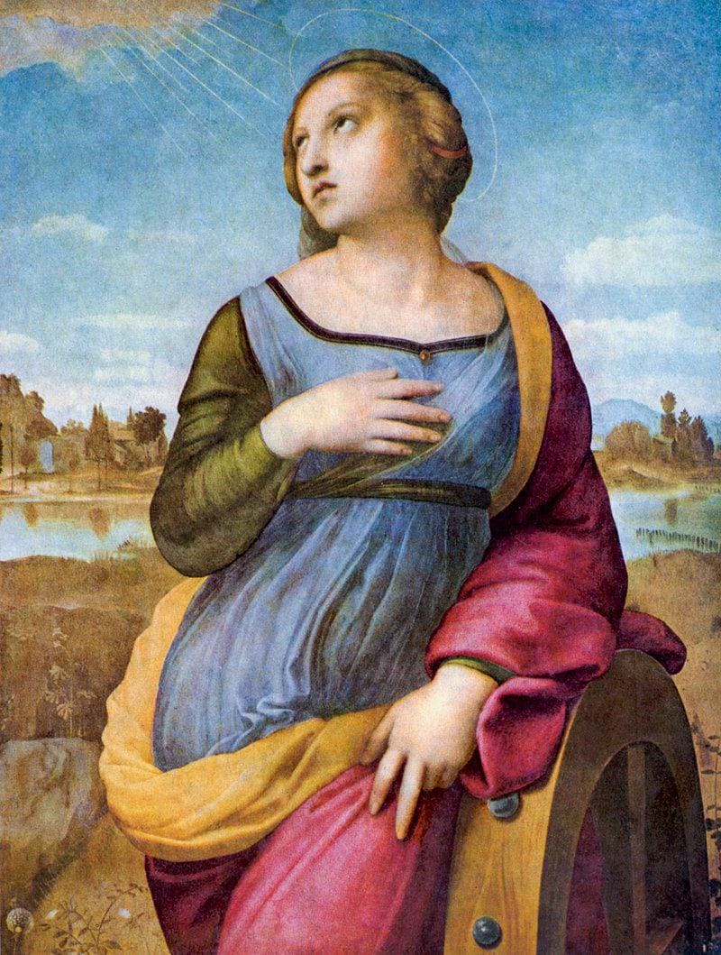 Raffaello Sanzio | St. Catherine of Alexandria | Renaissance Art ...
