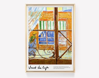 Van Gogh Art Print | Exhibition Print | Van Gogh Quote | Mid Century Modern | Modern Wall Art | Famous Painting | Art Deco