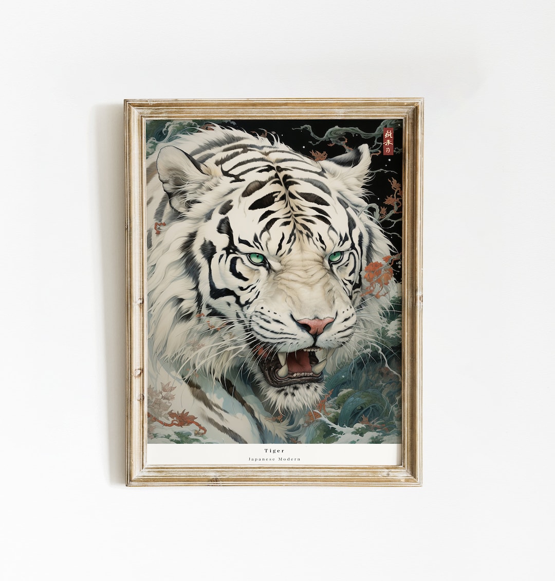 Japanese Art Print | Tiger Print | Animal Wall Art | Traditional ...