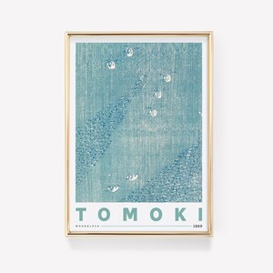 Japanischer Holzschnitt | Taguchi Tomoki | Japanisches Poster | Antiker Japanischer Druck | Orientalische Wandkunst | Mid Century Modern