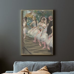 Edgar Degas - The Ballet (1880) | Vintage Painting | Ballet Print | Ballet Dancer Print | Dancer Canvas Poster Wall Decor | Museum Quality