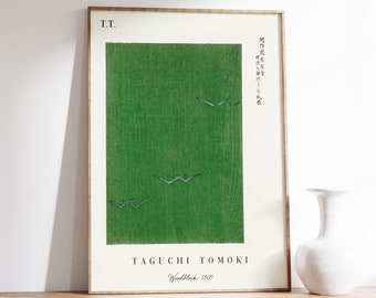 Japanese Woodblock Poster | Taguchi Tomoki | Japanese Print | Oriental Print | Vintage Japanese Decor | Exhibition Poster | Woodblock Art